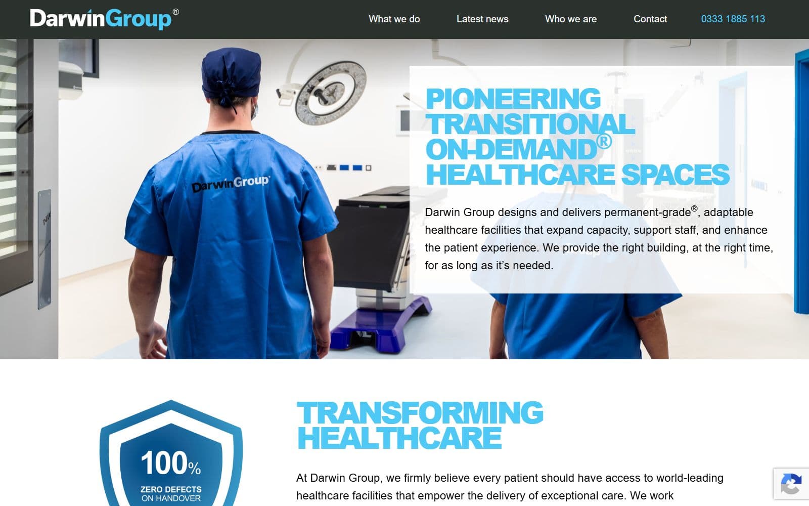 Darwin Group: the live site