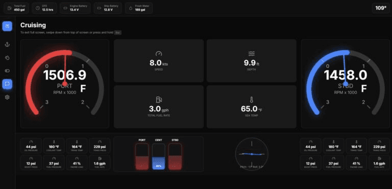 Vessel Control Platform: screenshot of the live site