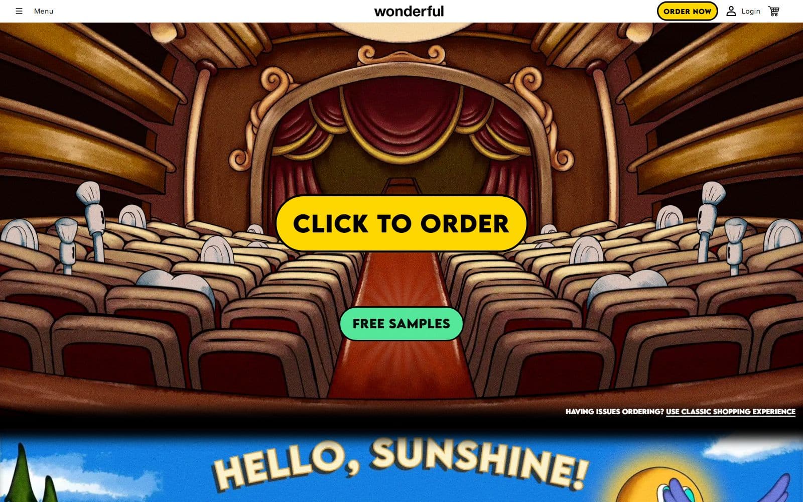 Wonderful Dental: screenshot of the live site